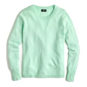 Seafoam light green cashmere sweater